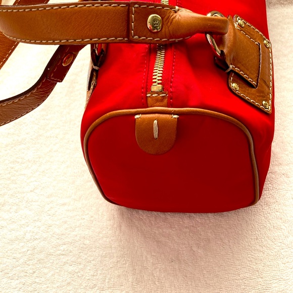 NWT-FINAL PRICE-red Kate Spade satchel with leather handles, was $159, now $119. - Picture 6 of 9